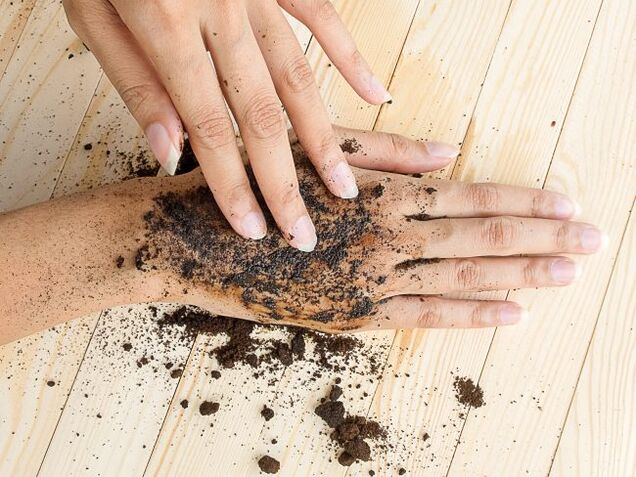 Savon à mains au sel et au café